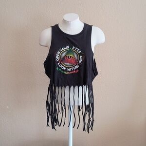 Zion Rootswear Bob Marley Shredded Tank Top Size XL